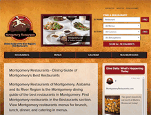 Tablet Screenshot of montgomeryrestaurants.com